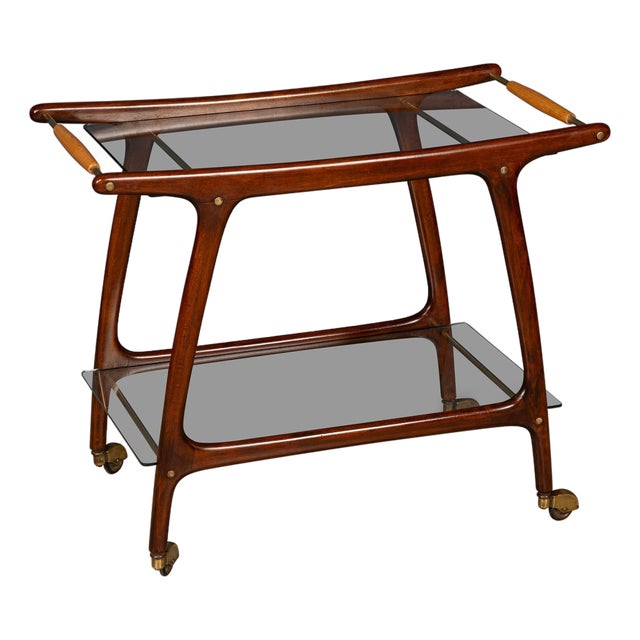 Vintage Italian Drinks Trolley in the style of Cesare Lacca, 1950 For Sale