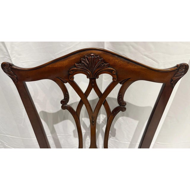 Maitland - Smith Reupholstered Dining Chairs- Set of 4 For Sale - Image 10 of 13
