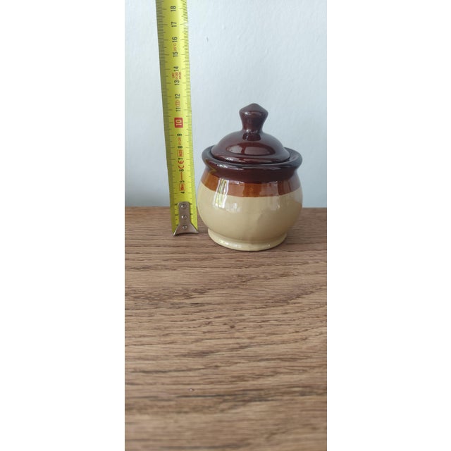 Brown Large French Provincial Ceramic Coffee and Soup Service, 1970s, Set of 26 For Sale - Image 8 of 18