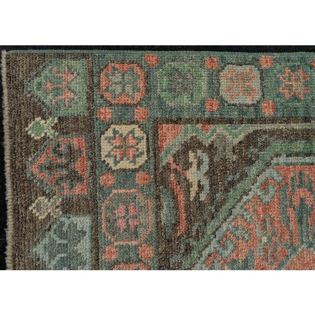 Early 21st Century Turkish Oushak Rug 2'9" x 8'4" #20222 For Sale - Image 5 of 8
