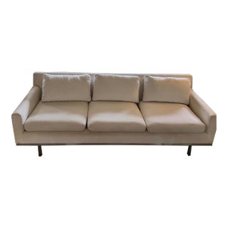 Vintage Modern Sofa With Steel Base For Sale