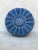 Blue Moroccan Leather Pouf Cover For Sale - Image 9 of 9