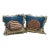 Pair of Needlepoint Throw Pillows With Decorative Tassel Fringe For Sale
