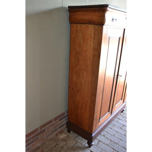 Wood Antique Cherry Wood Maids Wardrobe. For Sale - Image 7 of 10