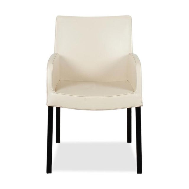Times Chairs in Cream Leather from Wittmann, Set of 4 For Sale - Image 15 of 18