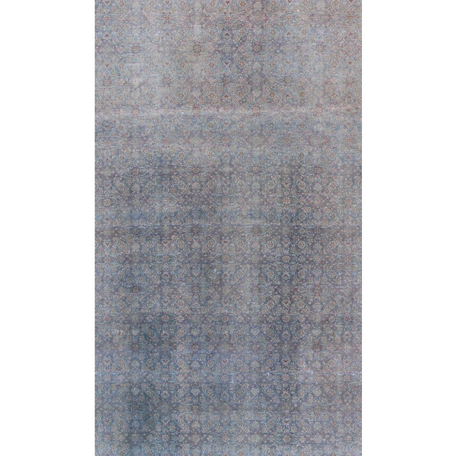 Tribal Large Antique Distressed Persian Tabriz Rug 9'9 X 13'5 For Sale - Image 3 of 11