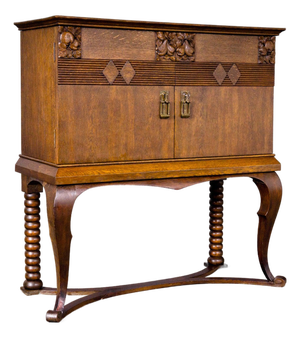 Art Nouveau Commode in Oak