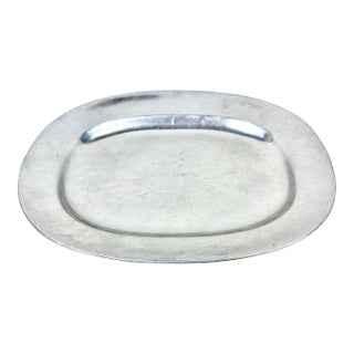 Vintage Wilton County Pa Pewter Serving Tray For Sale