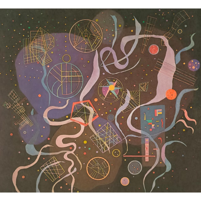 Abstract 1969 Wassily Kandinsky Lithograph "Mouvement I" (Movement I) For Sale - Image 3 of 4