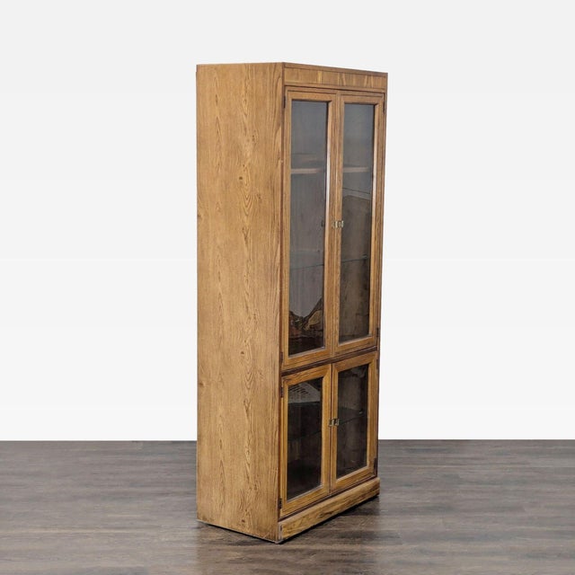 Modern Glass Door Display Cabinet For Sale - Image 3 of 11