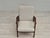 Danish Armchair in White Furniture Fabric & Beech, 1960s For Sale - Image 4 of 18