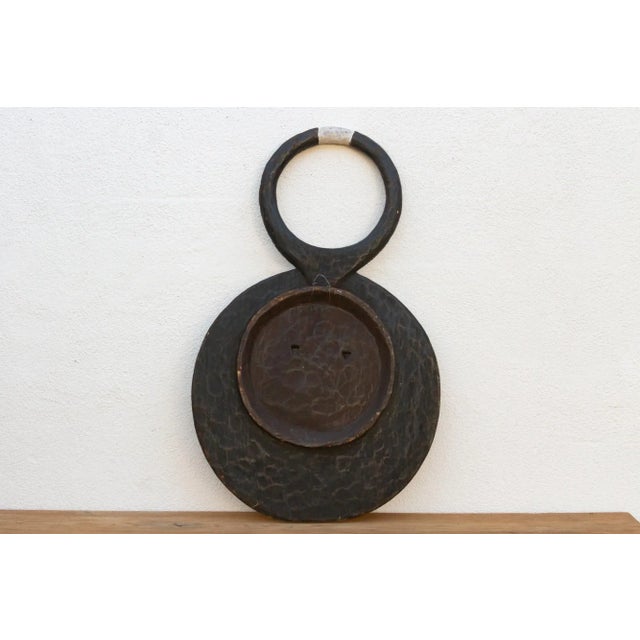 Elegant Painted Black Goli Mask For Sale - Image 9 of 10