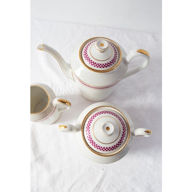 Antique Coffee Set from Limoges, 1890s, Set of 27 For Sale - Image 3 of 12