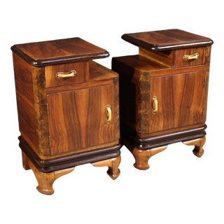 20th Century Italian Bedside Tables, 1950s, Set of 2 For Sale