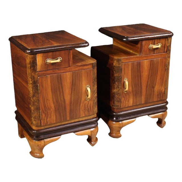 20th Century Italian Bedside Tables, 1950s, Set of 2 For Sale