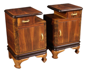 20th Century Italian Bedside Tables, 1950s, Set of 2