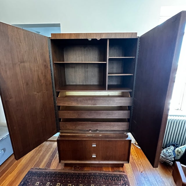 Vintage Teak Wood Gentleman's Chest: McM, Made in Canada For Sale In New York - Image 6 of 14
