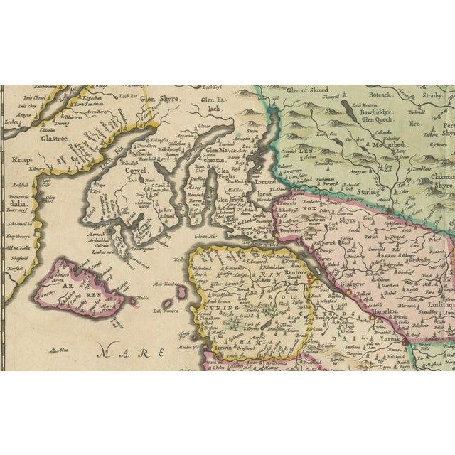 17th Century The Provinces of Scotland Map, 1660 For Sale - Image 5 of 10