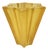 Art Deco Star Shaped Yellow Glass Vase by Pierre Davesn for Daum, 1940s For Sale