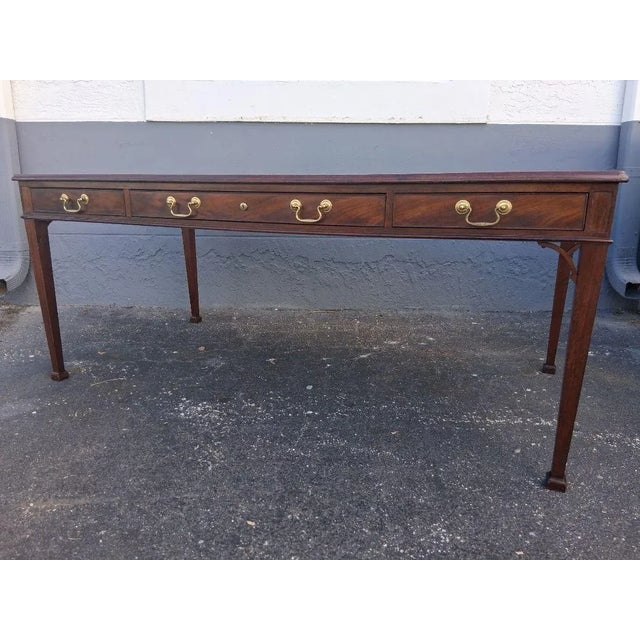 1940's Traditional Style Executive Writing Desk by Baker Furniture Company "Collectors Edition" For Sale - Image 16 of 17