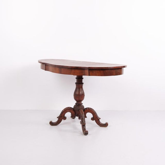 Antique 19th Century Mahogany Serving Table with Carved Details For Sale - Image 10 of 12