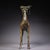 Late 19th Century Gilt Bronze Deer Candelabra With Inscriptions, 2300g, Archaic Motifs For Sale In Los Angeles - Image 6 of 10