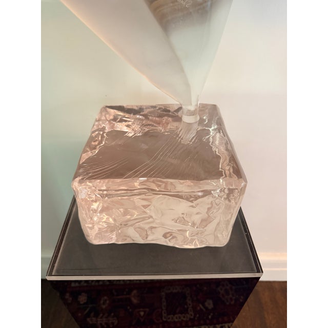 Late 20th Century Abstract Lucite Female Nude Sculpture by Michael Shacham, Signed For Sale - Image 5 of 7