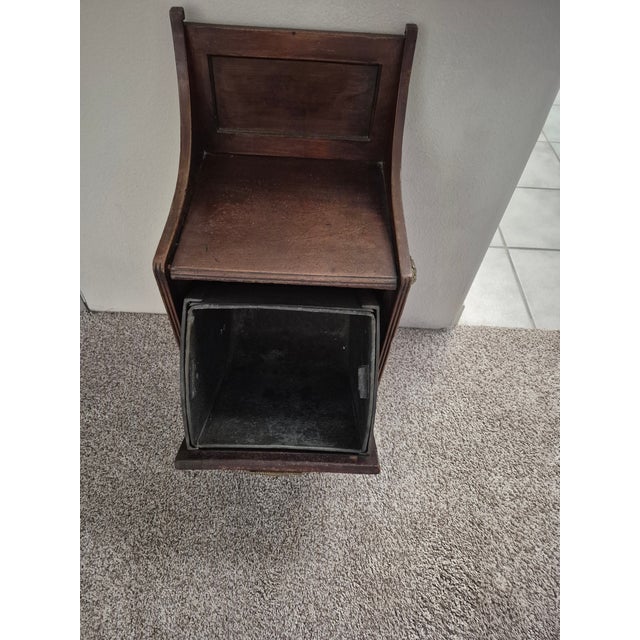 Late 19th Century Victorian Style Wod Coal Box / Purdonium For Sale - Image 4 of 9