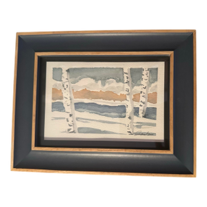 “Birch Harmony” Framed Signed Original Landscape by Nancy Smith