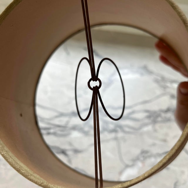 Paper Vintage Lamp Shade Nautical Ship Scene For Sale - Image 7 of 10