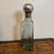 Vintage Hand Blown Green Rain Glass Decanter With Mercury Glass Stopper For Sale In Miami - Image 6 of 9