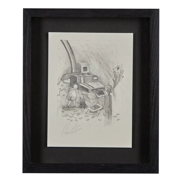 Graham Carter, Snap Snap, Graphite on Paper For Sale
