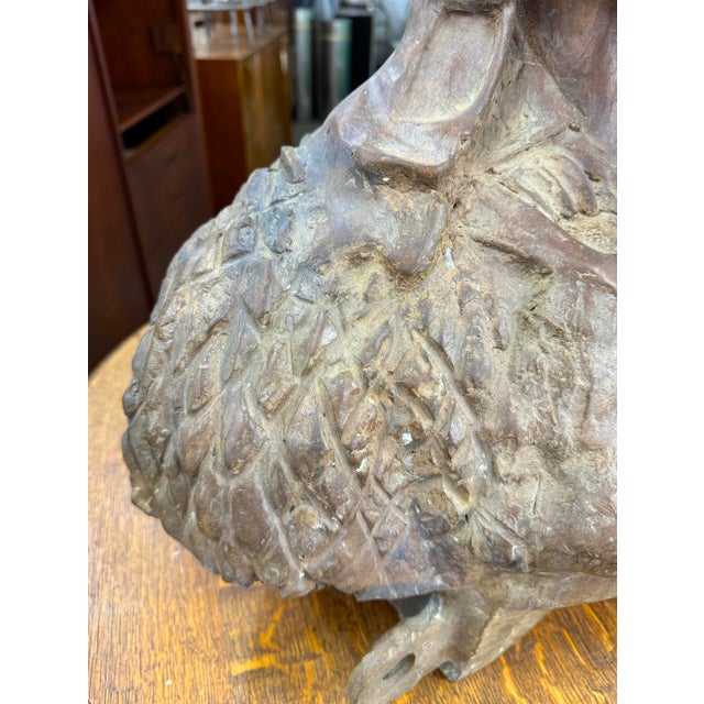 Beautiful Bronze Bust of Meso-American Figure For Sale - Image 9 of 12