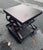 Vintage Solid Steel Scissor Lift Table From Restoration Hardware For Sale - Image 6 of 6