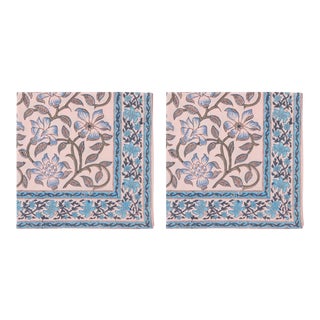 Naaz Napkins, Dusty Pink - a Pair For Sale