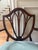 Traditional Set of 4 Vintage Hepplewhite/Georgian Style Shield-Back Arm Dining Chairs With Classic Wheat Detail For Sale - Image 3 of 7