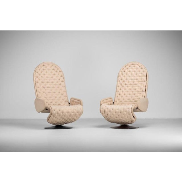 Model 123 Lounge Chairs attributed to Verner Panton for Fritz Hansen Denmark, 1973, Set of 2 For Sale - Image 11 of 18