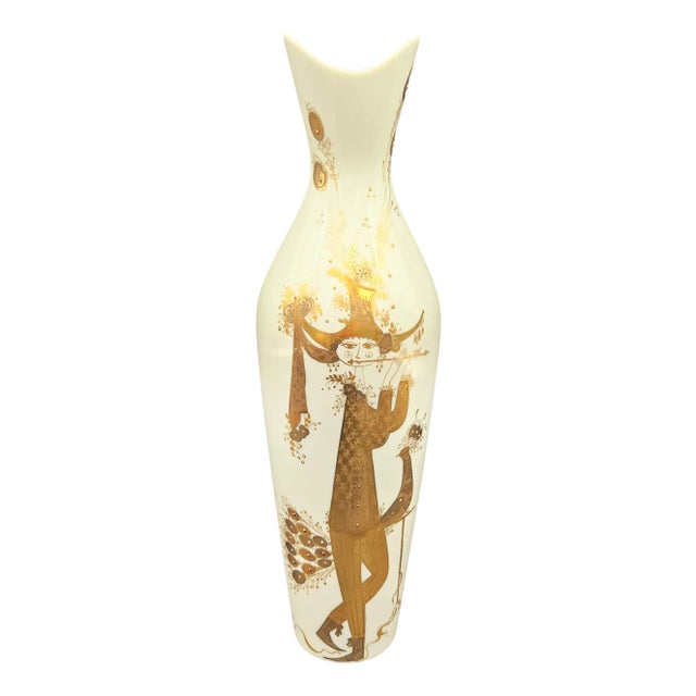 Quatre Couleurs Vase in Porcelain by Bjorn Wiinblad for Rosenthal, 1960s For Sale