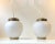 Metal Scandinavian Modern Brass and Opaline Glass Ceiling Lamps, 1950s, Set of 2 For Sale - Image 7 of 7