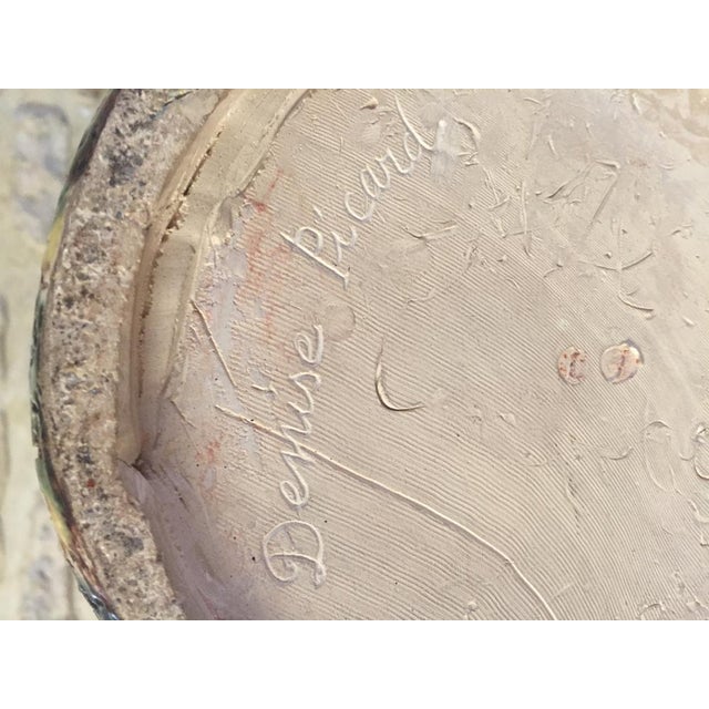 Rare and important scroll vase by denise picard, made in the 1940s. cousin of paul pouchol, french ceramist, sculptor and...