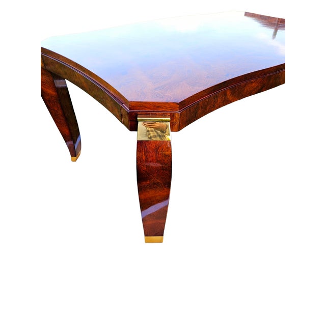 1930s Vintage Art Deco Dining Table by Maurice Rinck, 1930s For Sale - Image 5 of 7