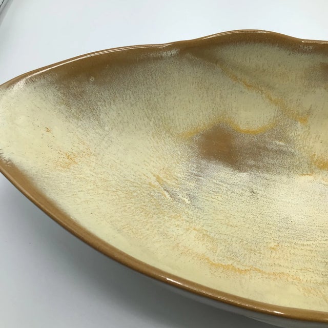 Vintage Frankoma Centerpiece Plainsman Brown Satin Bowl For Sale - Image 11 of 13