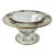 1920s Gold and Enamel Hand-Painted Mold Blown Glass Footed Bonbon/Candy/Nut Bowl - Floral and Lattice Pattern For Sale
