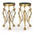 Pair of Neo-Pompeian Brass and Green Marble Gueridon Side Tables For Sale - Image 4 of 18