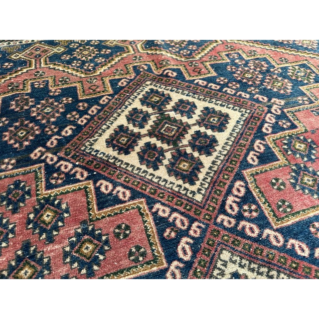Hand Knotted Vintage Afshar Design Tribal Rug For Sale - Image 4 of 8
