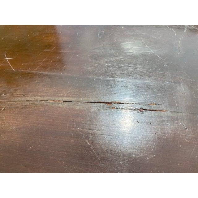 1940s Vintage Rustic Farmhouse Dining Table With Two Benches For Sale - Image 5 of 12