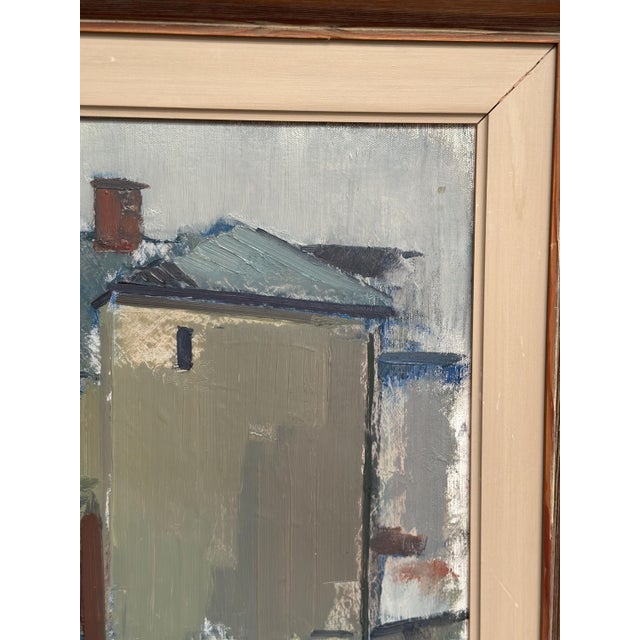 Gustav‑adolf Johansson, Sage House, 1950s, Oil Painting on Canvas, Framed For Sale - Image 16 of 18