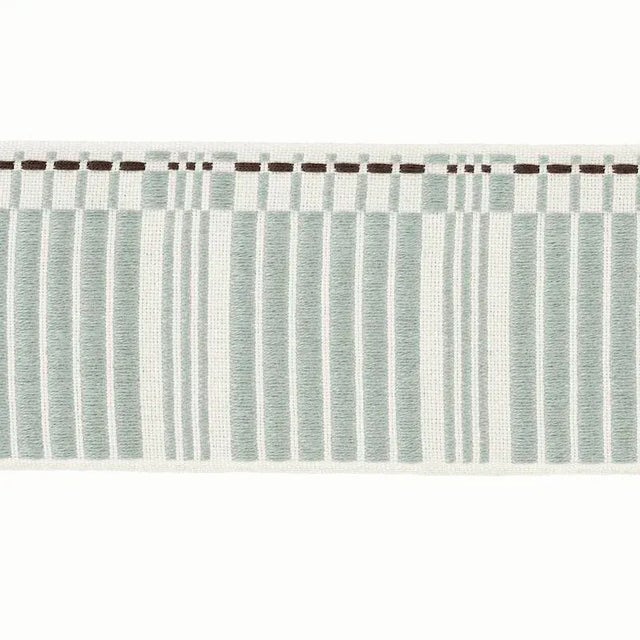 Modern Sample - Schumacher Carmo Tape in Sage For Sale - Image 3 of 3