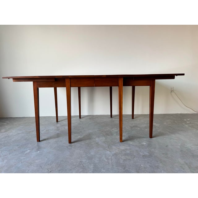 Vintage Henkel Harris Williamsburg-Style Solid Cherry Drop Leaf Dining Table For Sale - Image 9 of 12