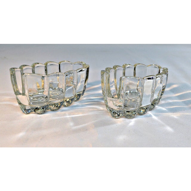 1940's Crystal Buffet Spoon Holder Pair Chairish